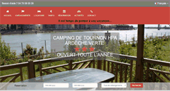 Desktop Screenshot of camping-tournon.fr